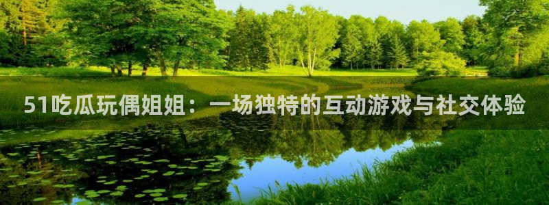718.sⅹ 吃瓜:51吃瓜玩偶姐姐:一场独特的互动游戏与社交体验