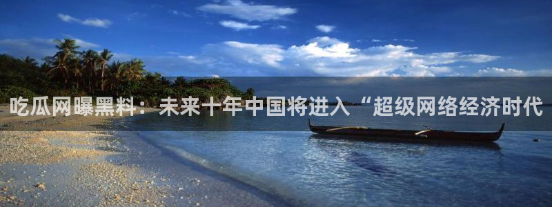 豆瓣自由吃瓜基地:吃瓜网曝黑料:未来十年中国将进入“超级网络经济时代