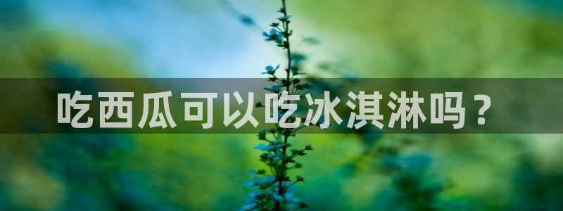 nanataipei吃瓜:吃西瓜可以吃冰淇淋吗?